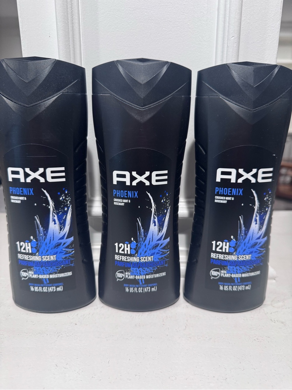 Axe Phoenix 12H Refreshing Scent Body Wash - 3 bottles, 16 oz each NWT